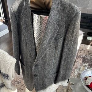 Men’s Harris Tweed authentic vintage sports coat, 44 long and Moher vest size 42